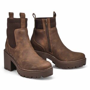 Softmoc The Ingrid Platform dark brown Women’s ankle boot